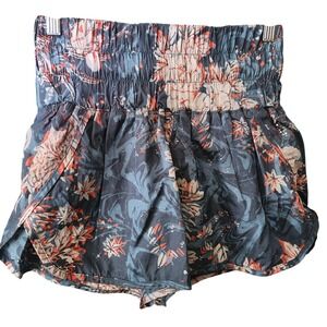 Free People Movement The Way Home Shorts In Empire Jewel Size S Floral Blue